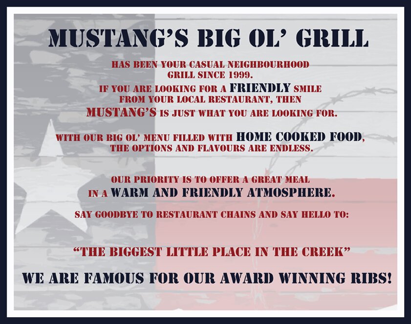 Mustang's Bil Ol' Grill, Stoney Creek, Ontario