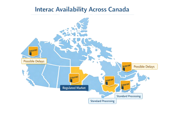 Interac payment regions Canada Interac payment regions Canada
